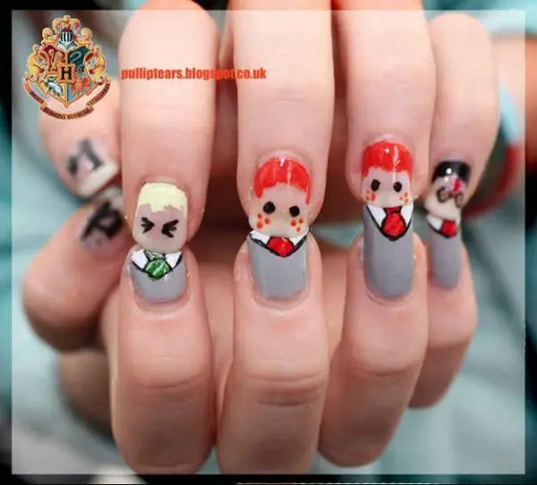 Harry Potter Character Nails