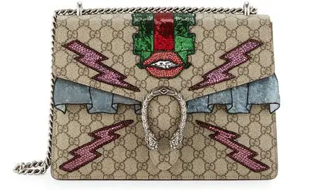 Gucci Dionysus GG Supreme Embroidered Bag