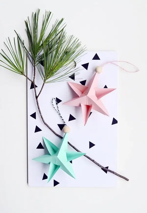 Paper Star Ornaments