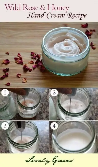 DIY Wild Rose & Honey Hand Cream