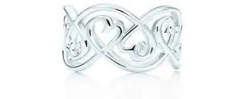 Paloma Picasso Loving Heart Swirl Band Ring in Sterling Silver