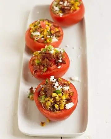 Tomatoes Stuffed with Grilled Corn Salad