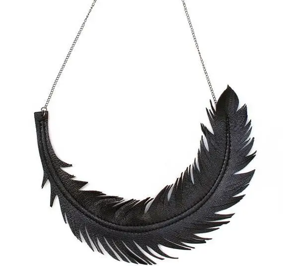 Side Feather Necklace
