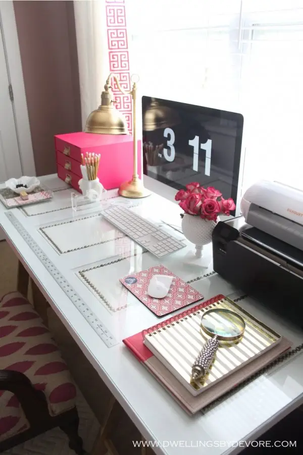 YOUR DESK CAN GET the PINK TREATMENT TOO