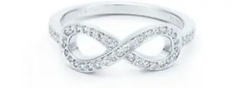 Tiffany Infinity Ring in Platinum with Diamonds