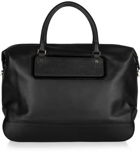Jason Wu Weekender Patent-Trimmed Leather Tote