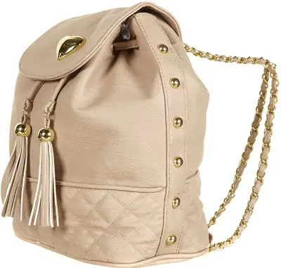 Topshop Taupe Heart Trim Backpack
