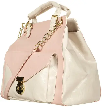 Topshop Pink Double Handle Chain Bag