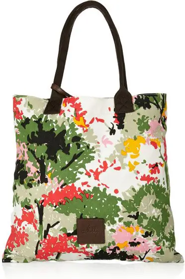 Milly Printed Canvas Tote