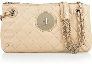 DKNY Quilted Leather Chain Strap Purse