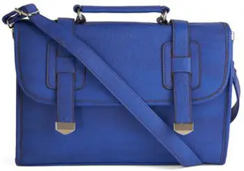 Blue Briefcase Satchel