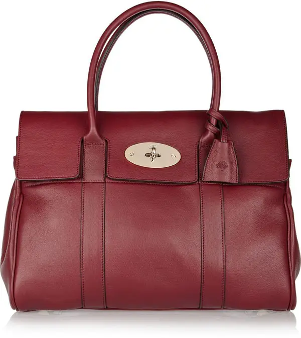 Textured Leather Oxblood Bag