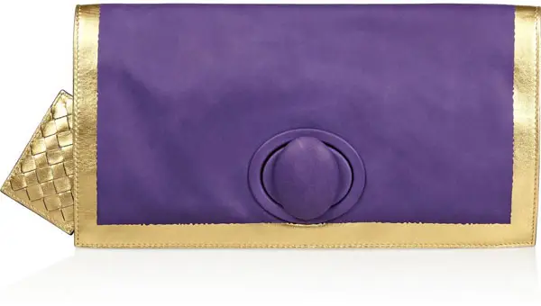 Hand-Painted Waxed Leather Clutch