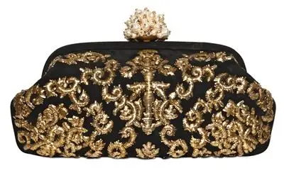 Gold Embroidered Bag