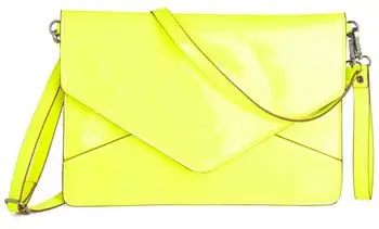 Neon Envelope Clutch