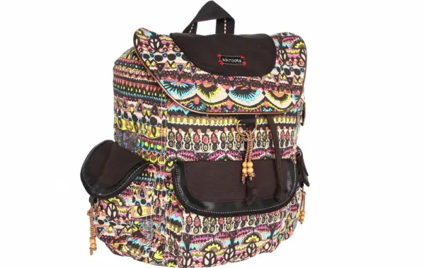 Sakroots Artist Circle Flap Backpack in Neon One World