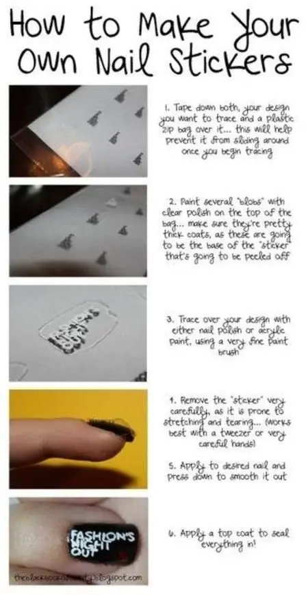 Make Your Own Nail Stickers