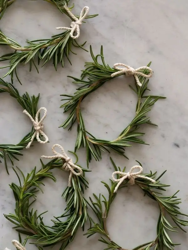 Rosemary Wreath Napkin Holders