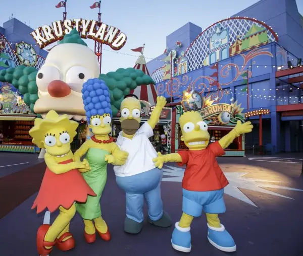 The Simpsons' Springfield Land at Universal Studios Hollywood, Universal City, California, USA