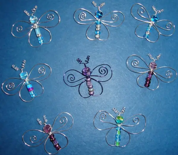 Cute Wire Butterflies with Beads