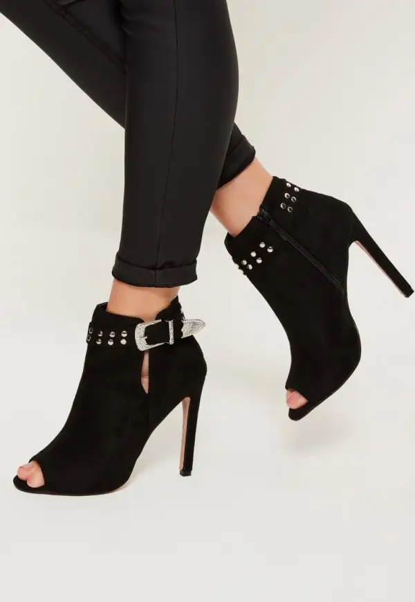 high heeled footwear, black, footwear, leather, leg,