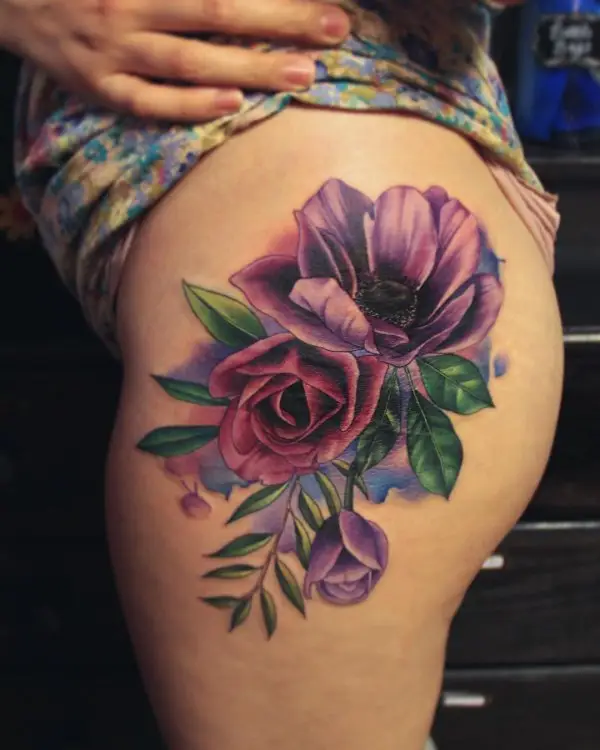 flower, tattoo, shoulder, plant, arm,