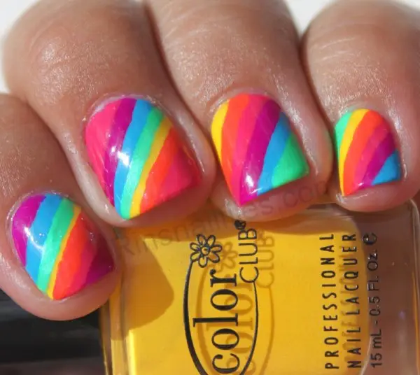 Rainbow Lines on the Diagonal
