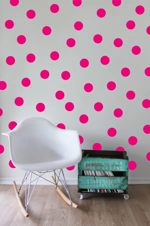 Add a Neon Pop to a Room with Hot Pink Vinyl Wall Decals