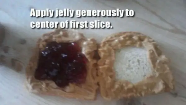 Surround Jelly with a Layer of Peanut Butter to Keep It from Spilling out of a PB&J Sandwich