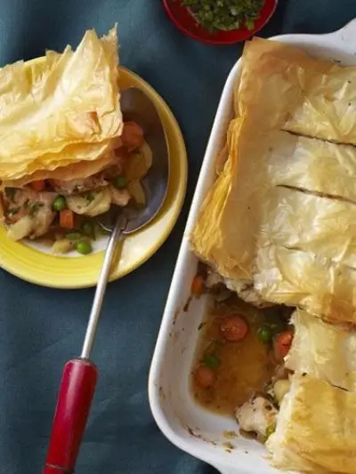 Hearty Root Vegetable and Chicken Pot Pie