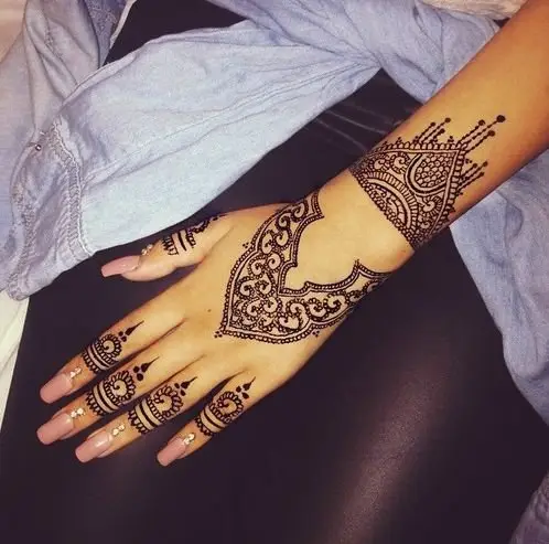 100 Simple Henna Tattoo Designs