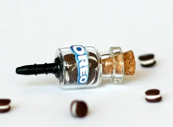 Oreo Bottle Miniature - anti Dust Plug for Phone