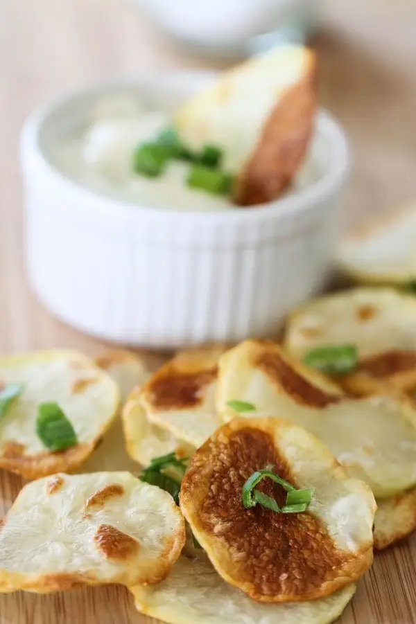 Potato Chips and Onion Dip