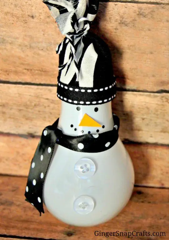 snowman, lighting, bottle, Ginger, SnapCrafts.com,