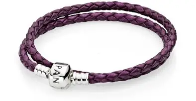 Moments Double Woven Leather in Purple