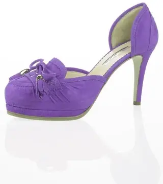 4 Beautiful Purple Oscar De La Renta High Heels ...