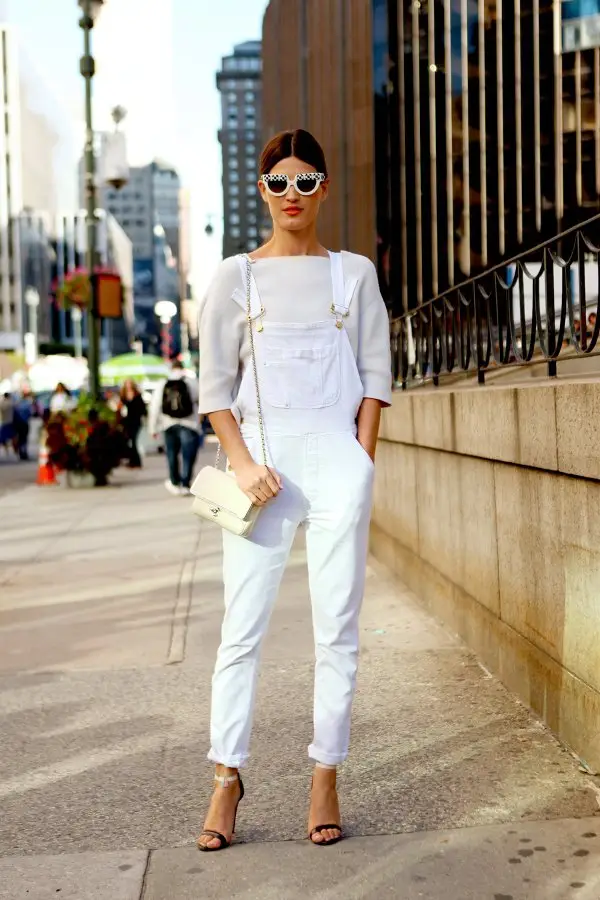 White jumpsuits  HOWTOWEAR Fashion