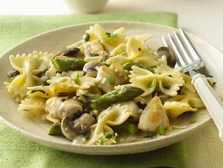 Pasta with Chicken and Asparagus Recipe...
