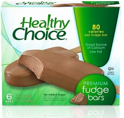 Healthy Choice Ice Cream Fudge Bars
