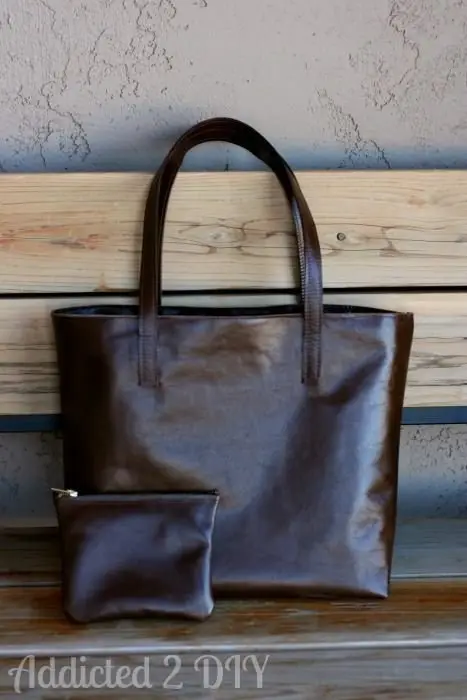 Leather Tote and Change Purse