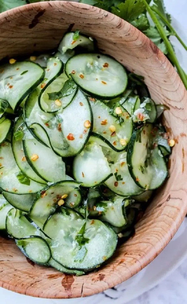 Cilantro Lime Cucumber Salad