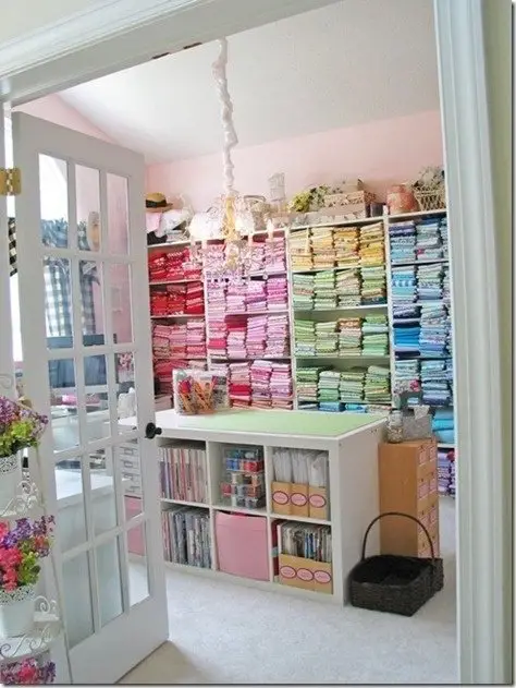Sewing Room Fabric Storage