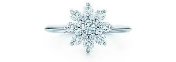 Tiffany & Co. Flower Ring with Diamonds in Platinum
