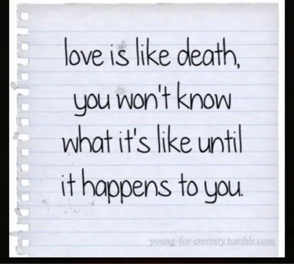Love is like Death