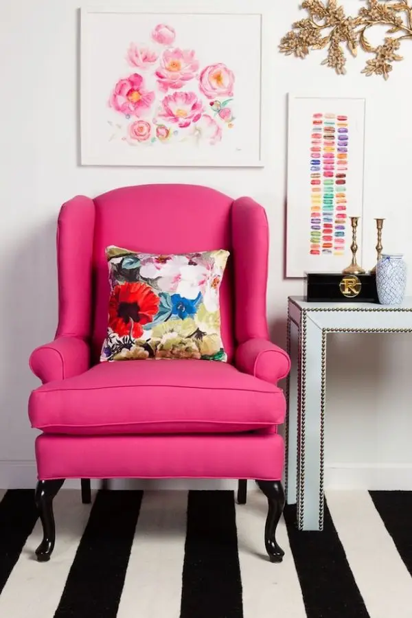 Who Could Resist Sitting in a Bubblegum Pink Chair?