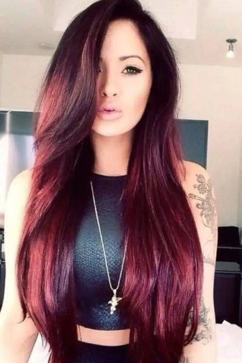 red light brown hair color ideas