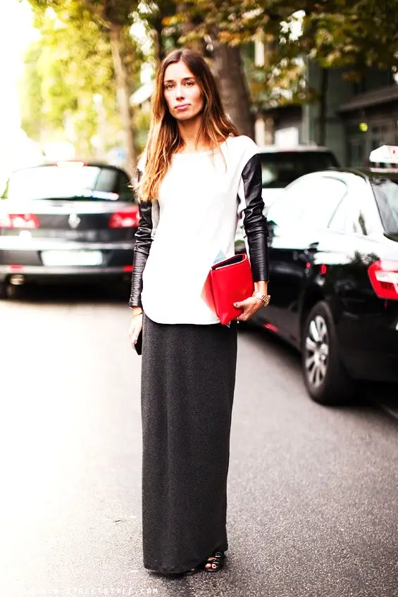 7 Ways to Wear Your Maxi Skirt in Fall ...