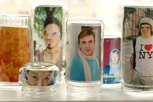 Glass Jar Photo Frames