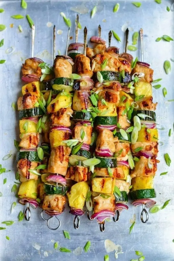 Grilled Chicken Skewers with Asian Flavors