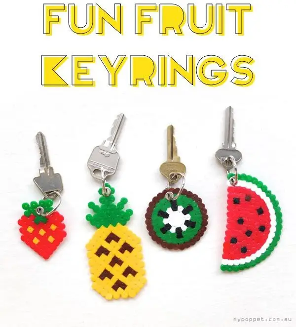 Fun Fruit Key Rings
